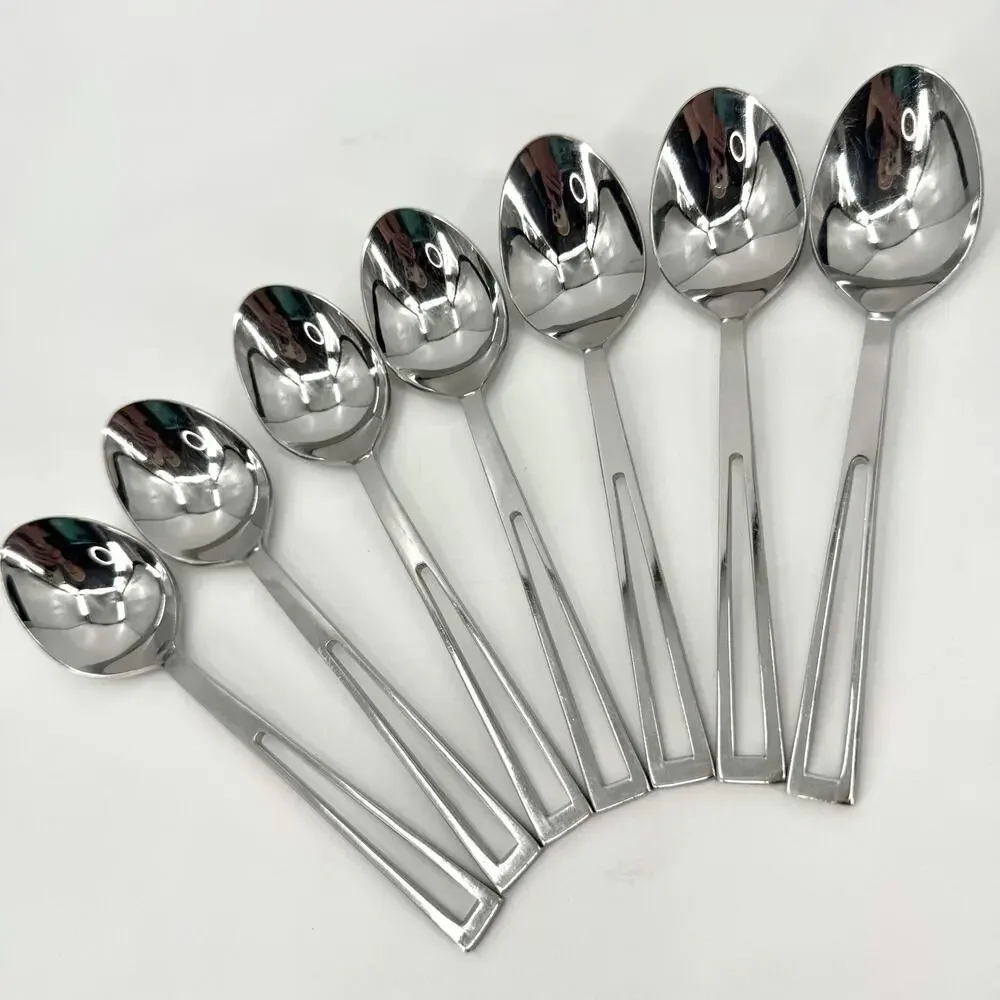Supreme Cutlery Aperto Stainless Steel Tablespoons Set Of 7 Japan 7 1/8 inch